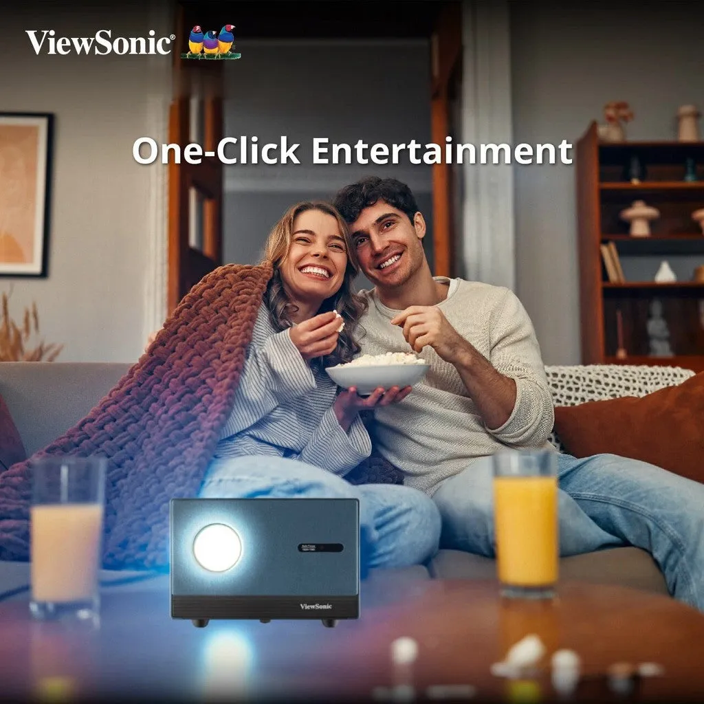 ViewSonic LX60HD 1080P Smart LED Projector with Built-in Google TV  | Up to 100" screen size