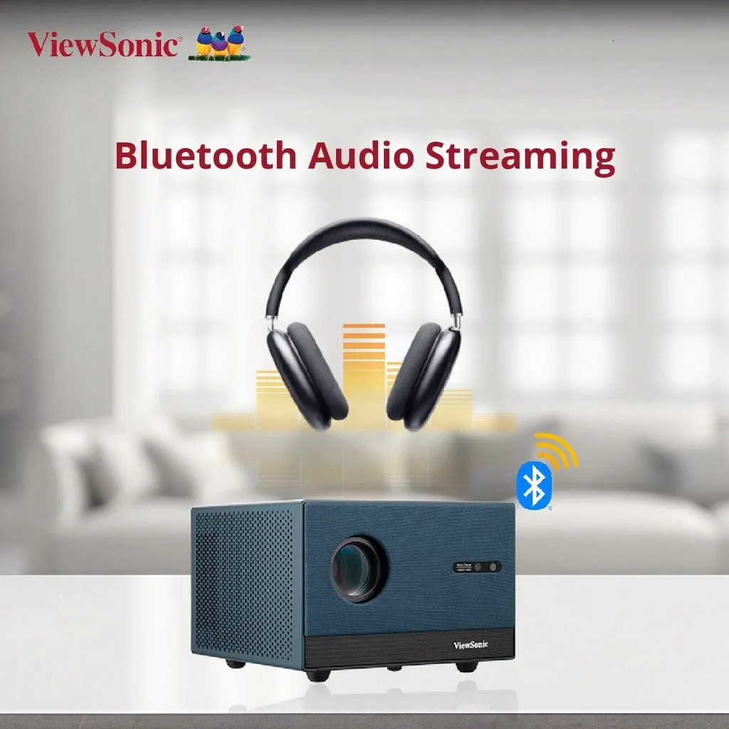 ViewSonic LX60HD 1080P Smart LED Projector with Built-in Google TV  | Up to 100" screen size
