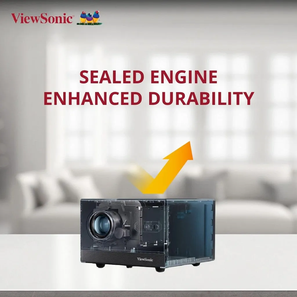 ViewSonic LX60HD 1080P Smart LED Projector with Built-in Google TV  | Up to 100" screen size