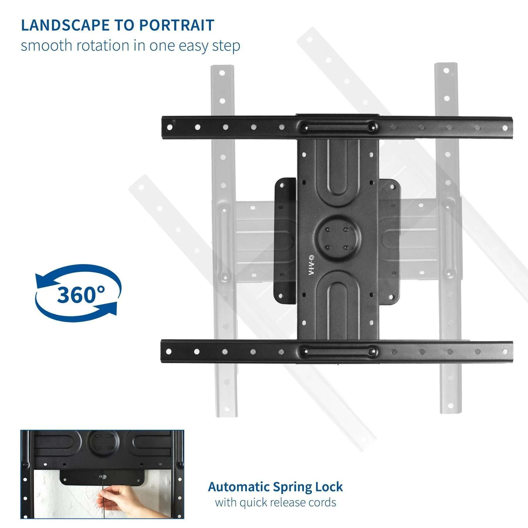 VIVO Rotating Wall Mount for 37" to 80" TVs, MOUNT-VW080P