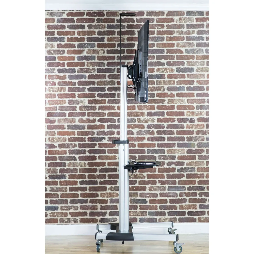 VIVO Silver Mobile Cart for 37" to 70" TVs, STAND-TV09