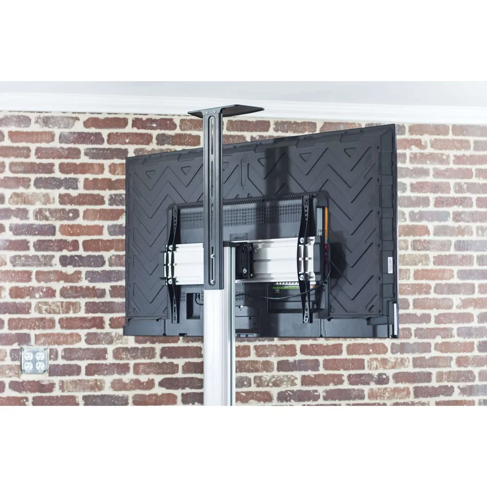 VIVO Silver Mobile Cart for 37" to 70" TVs, STAND-TV09