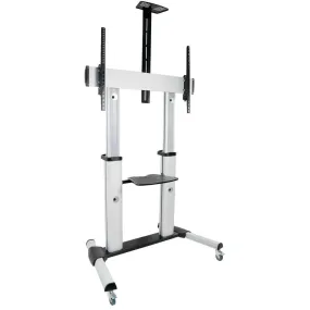 VIVO STAND-TV22S Silver and TV22B Black Mobile Cart for 60" to 100" TVs