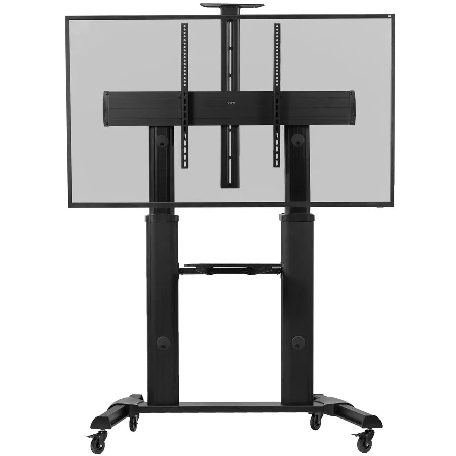 VIVO STAND-TV22S Silver and TV22B Black Mobile Cart for 60" to 100" TVs