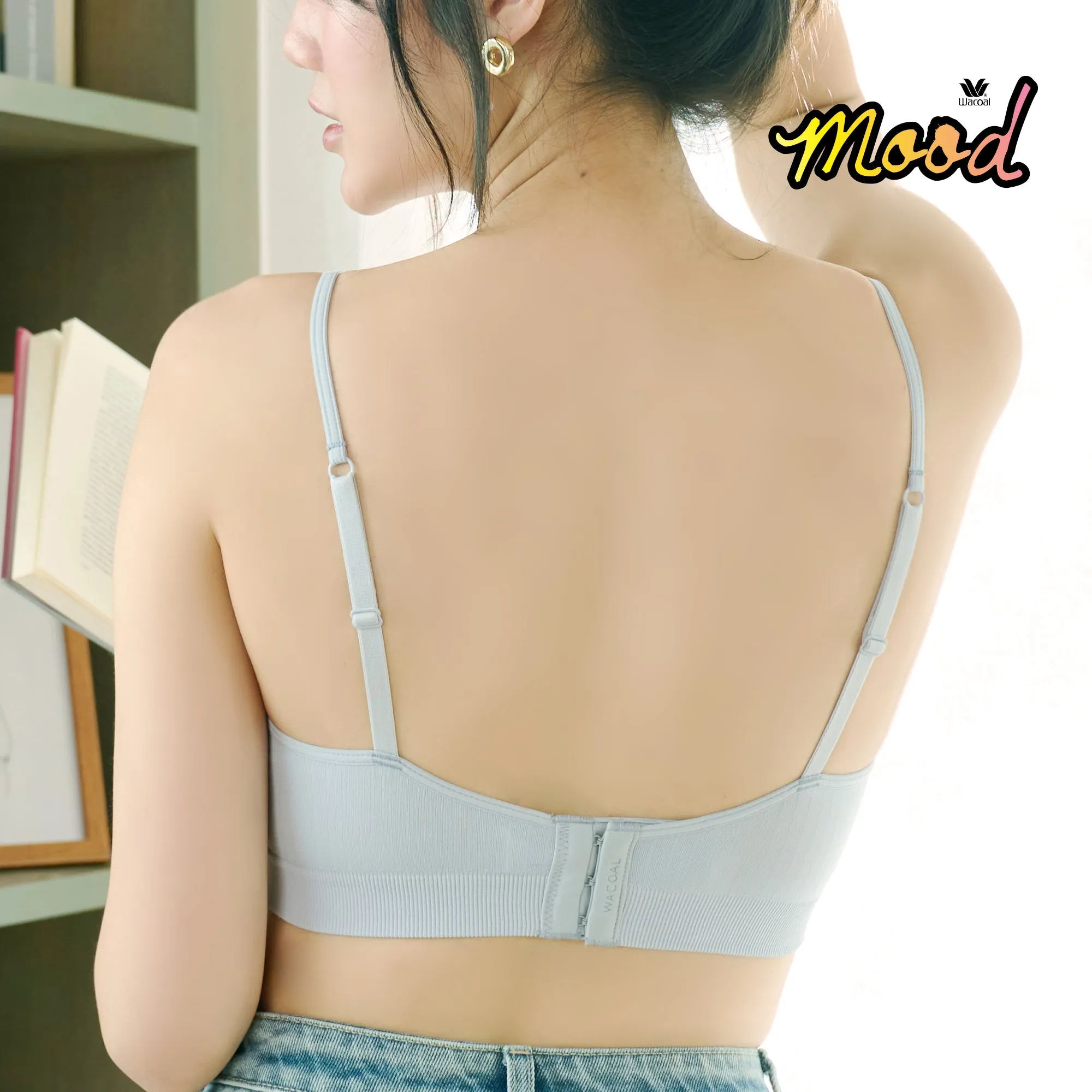 Wacoal Mood Comfy Smart Size (บราและกางเกงใน) รุ่น MM1X78 สีฟ้าอ่อน (LI)
