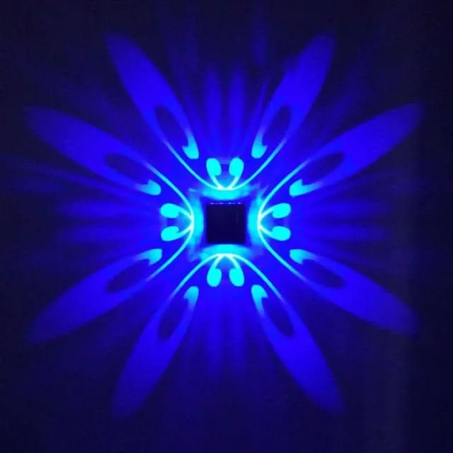 Wall Mounted LED Patterned Lamp