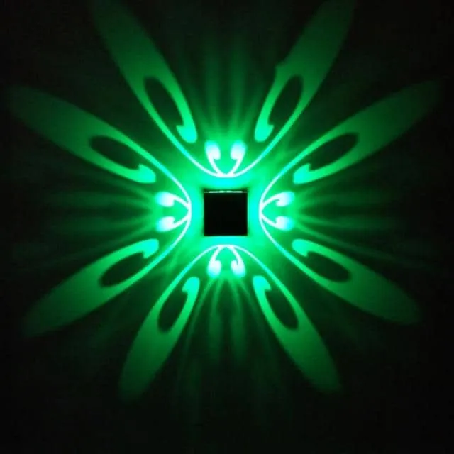 Wall Mounted LED Patterned Lamp
