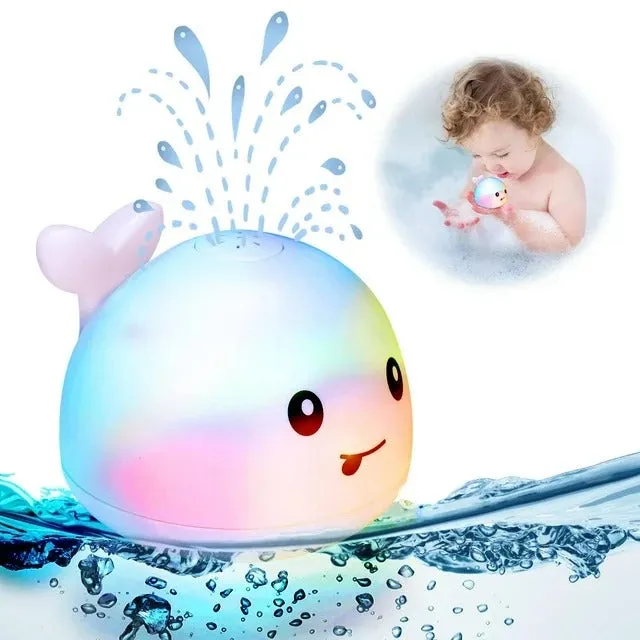 Whale Spray Water Bath LED Light Toy - 677