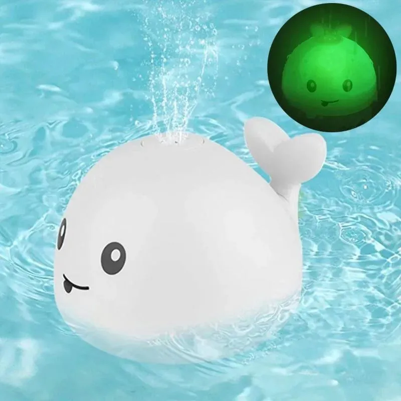 Whale Spray Water Bath LED Light Toy - 677