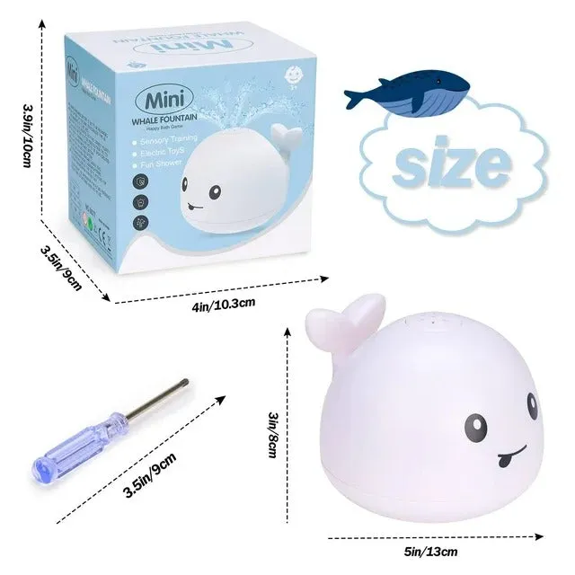 Whale Spray Water Bath LED Light Toy - 677