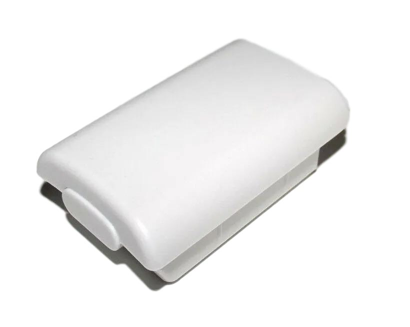 White Microsoft Xbox 360 Remote Controller Battery Cover Clip Case AA Battery