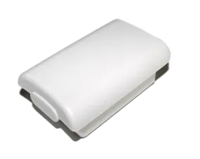 White Microsoft Xbox 360 Remote Controller Battery Cover Clip Case AA Battery