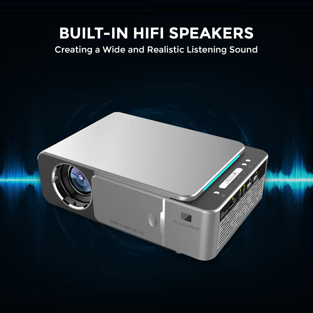 Wifi Projector |3500 Lumens/Screen Size upto 120 inch| Native Res 1280x720P| Wireless Screen Mirroring Video Projector