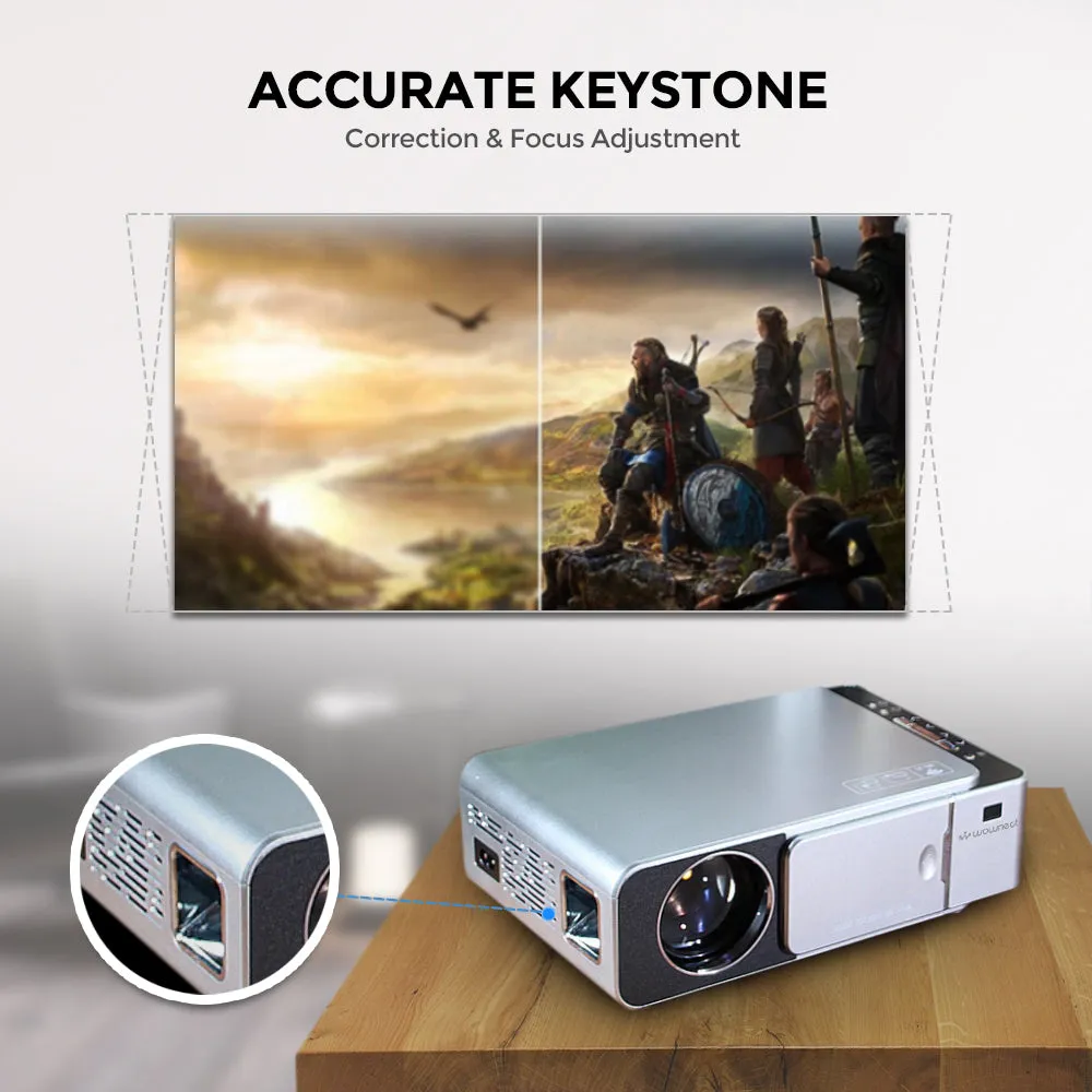 Wifi Projector |3500 Lumens/Screen Size upto 120 inch| Native Res 1280x720P| Wireless Screen Mirroring Video Projector