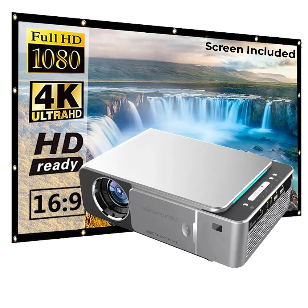 Wifi Projector |3500 Lumens/Screen Size upto 120 inch| Native Res 1280x720P| Wireless Screen Mirroring Video Projector