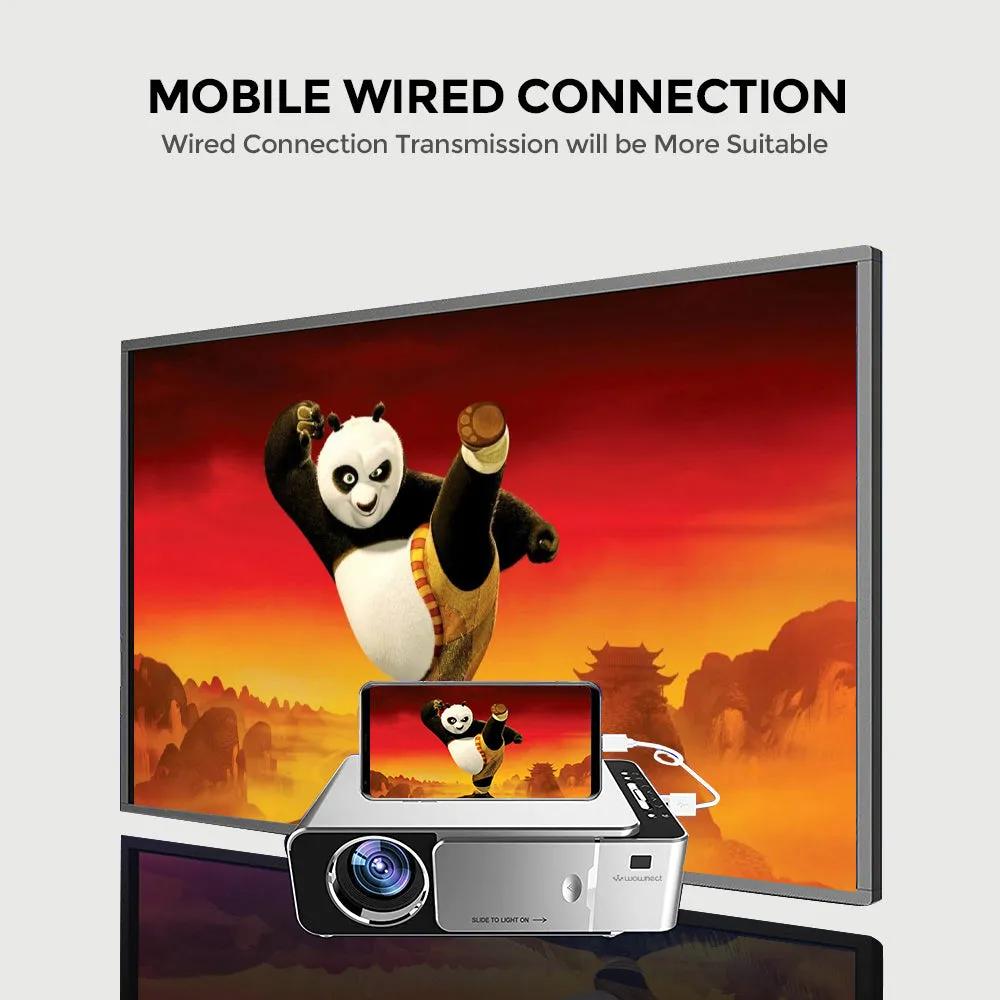 Wifi Projector |3500 Lumens/Screen Size upto 120 inch| Native Res 1280x720P| Wireless Screen Mirroring Video Projector