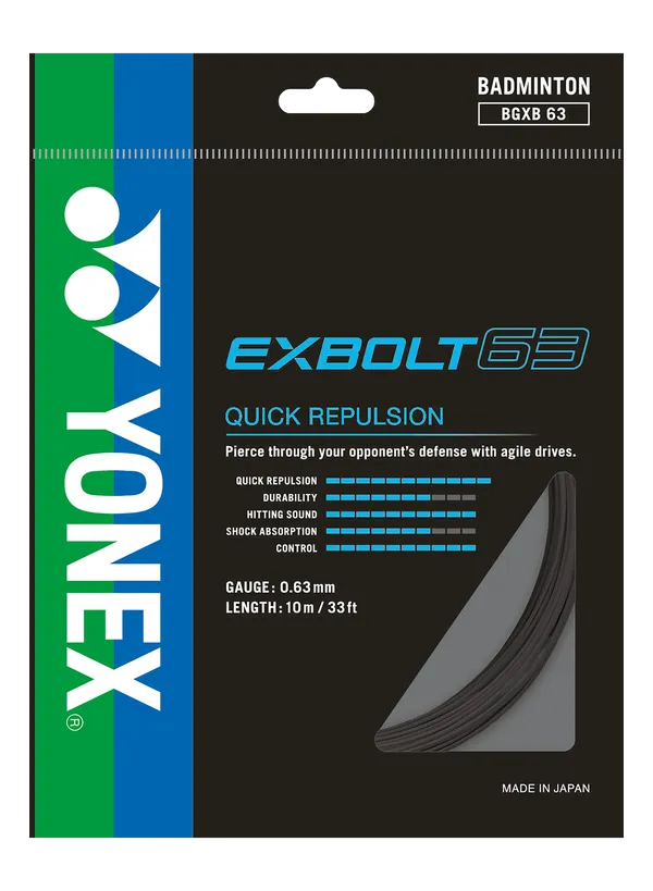Yonex Badminton String Exbolt63